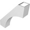 Ekena Millwork 5 1/2-in. W x 20-in. D x 24-in. H Westlake Architectural Grade PVC Knee Brace BRCP055X20X24WTL - alternate 3